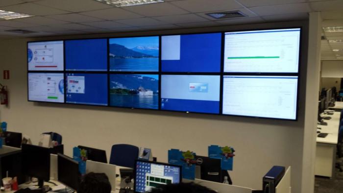 Credisystem - Sala Monitoramento - Video Wall 5x2