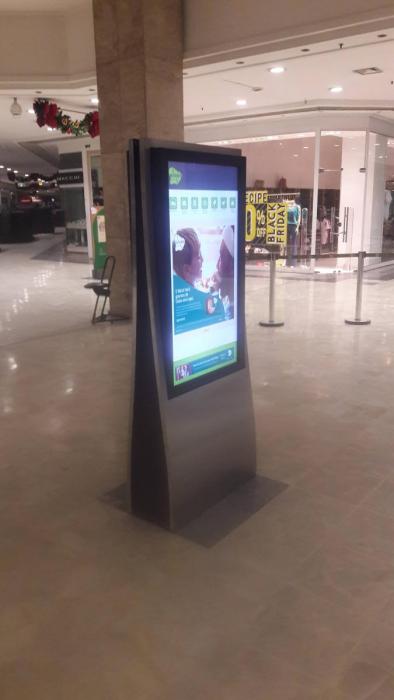 BZ Midia - Shopping Butanta - Totem Inox