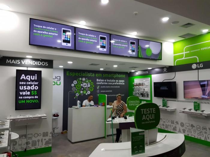 Allied -Lojas Plug You Guarulhos - Video wall 4x1