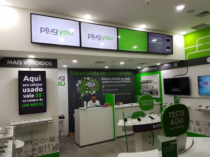 Allied -Lojas Plug You Guarulhos - Video wall 4x1